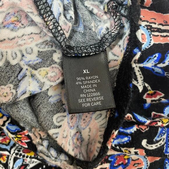 Boho Paisley Faux Wrap Blouse Sleeveless Top Festival Hippie Chic Summer XL - Picture 8 of 8